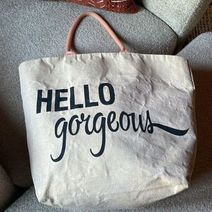 Hello Gorgeous big juite beach 🏖️ bag